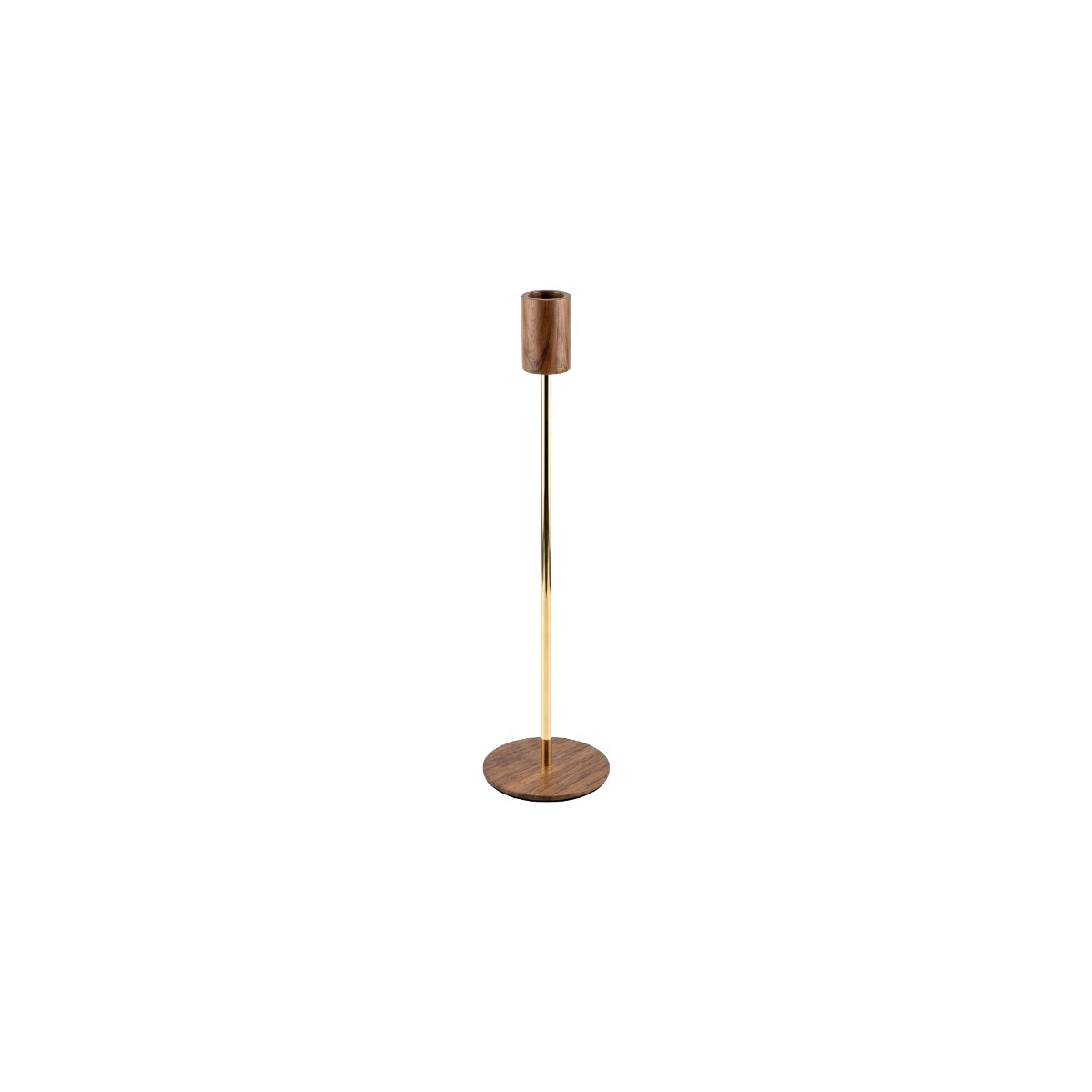 PORTA VELA MARRON/DORADO PEQ 