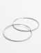 Aros Argollas Metal Aros Argollas Torzadas - Plateado Rodio