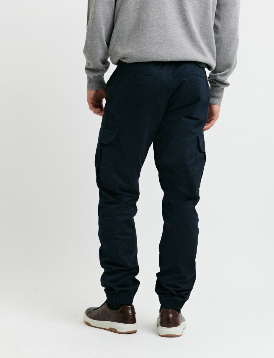 080557 PANTALON HARRINGTON LABEL Azul Oscuro