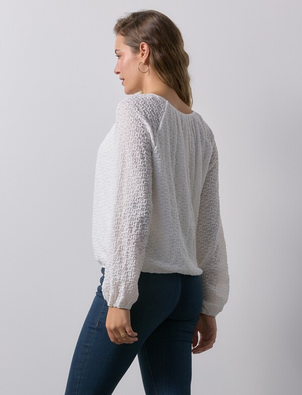 Blusa Textura CRUDO
