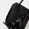 Mochila Soft En Cuero Graneado Negro
