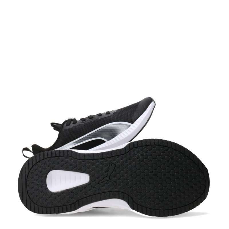 Championes de Niños Puma Flyer Lite 3 Jr Negro - Blanco