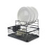 Escurridor Seca Platos Vajilla 2 Niveles Con Bandeja Drenaje Agua Cocina Imback Color Negro Escurridor Seca Platos Vajilla 2 Niveles Con Bandeja Drenaje Agua Cocina Imback Color Negro