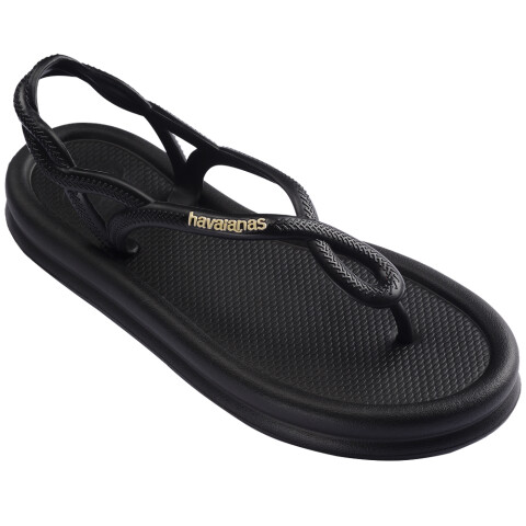 Sandalias Havaianas Luna Puffed Mujer Negro