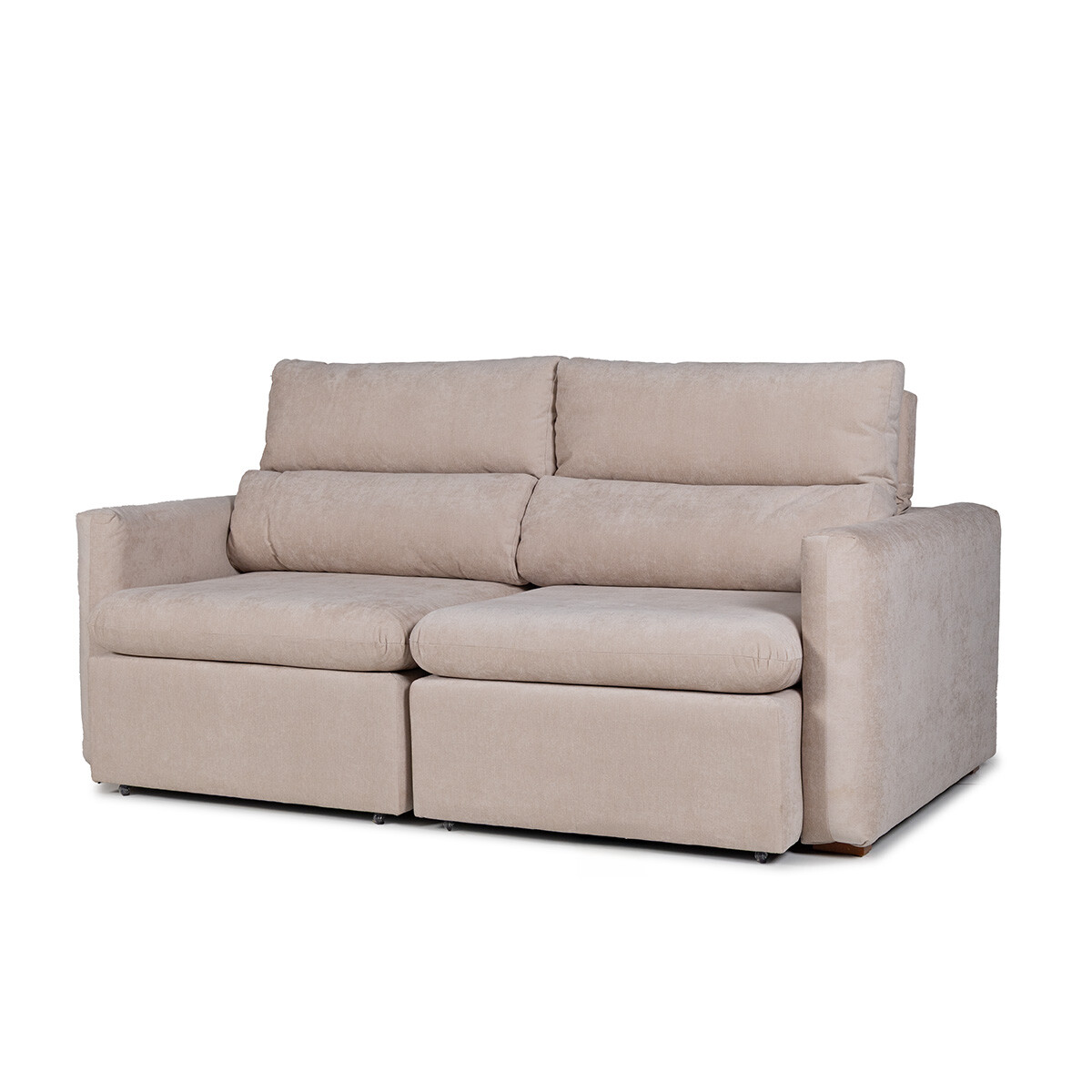 Sofá Dublin (Rebatible) - Microfibra - 2 cuerpos - 3012 (Beige) 