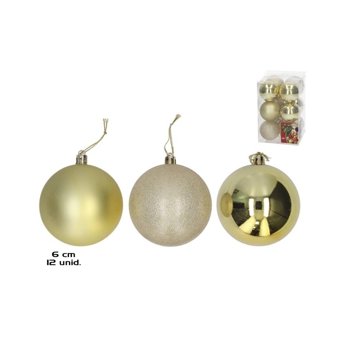 Esferas Navideñas Púrpura 6 cm – Pack x12 