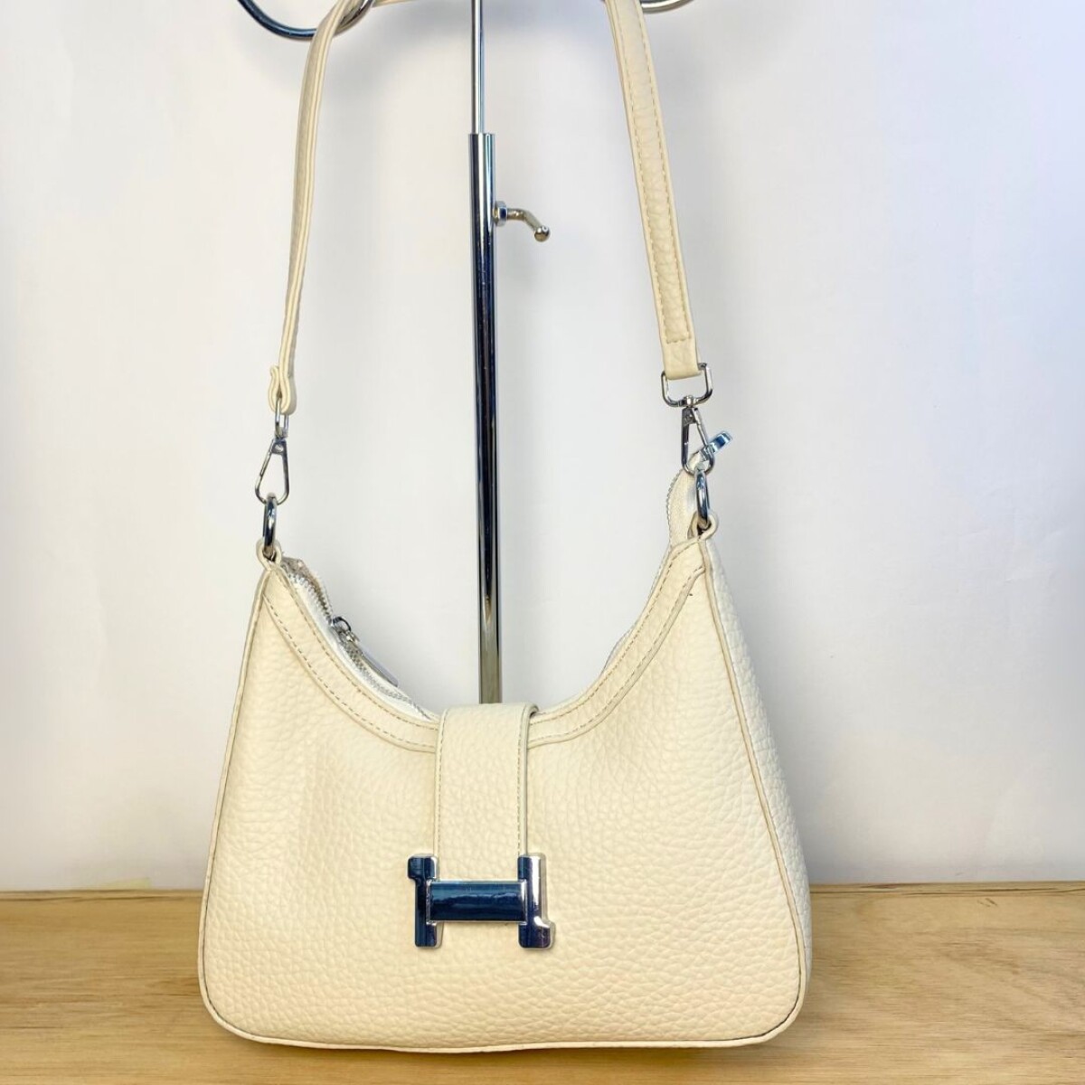 Cartera Cuerina Slowly - Beige 