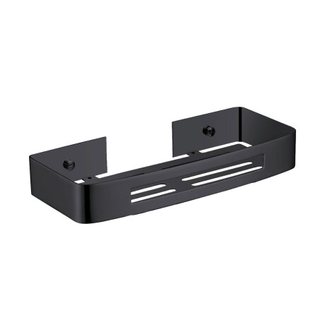 REPISA RECTANGULAR METAL SUS304 NEGRO MATE 128X300X45 NEGRO