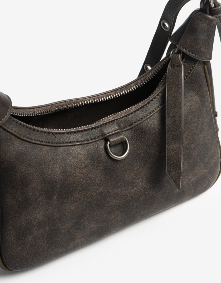 Bandoleras Bandolera Con Tachas Marron - Marron Medio