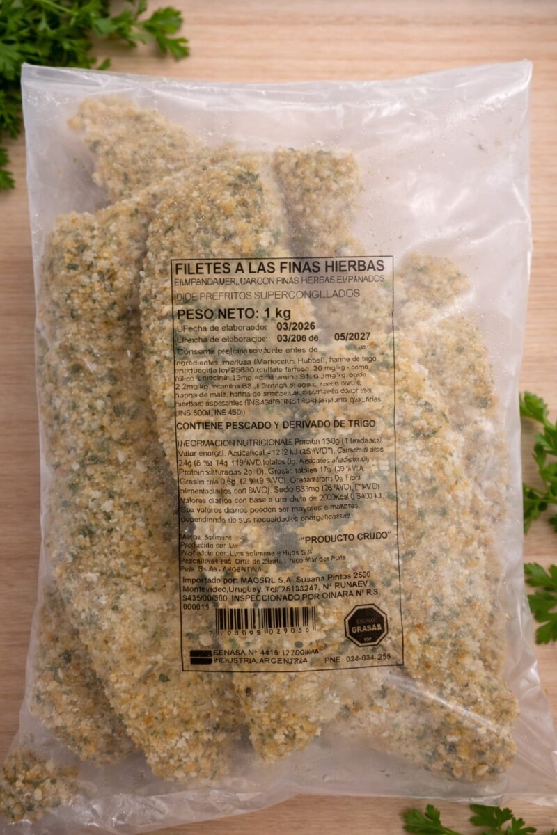 FILETE DE MERLUZA CON FINAS HIERBAS SOLIMENO 1KG 