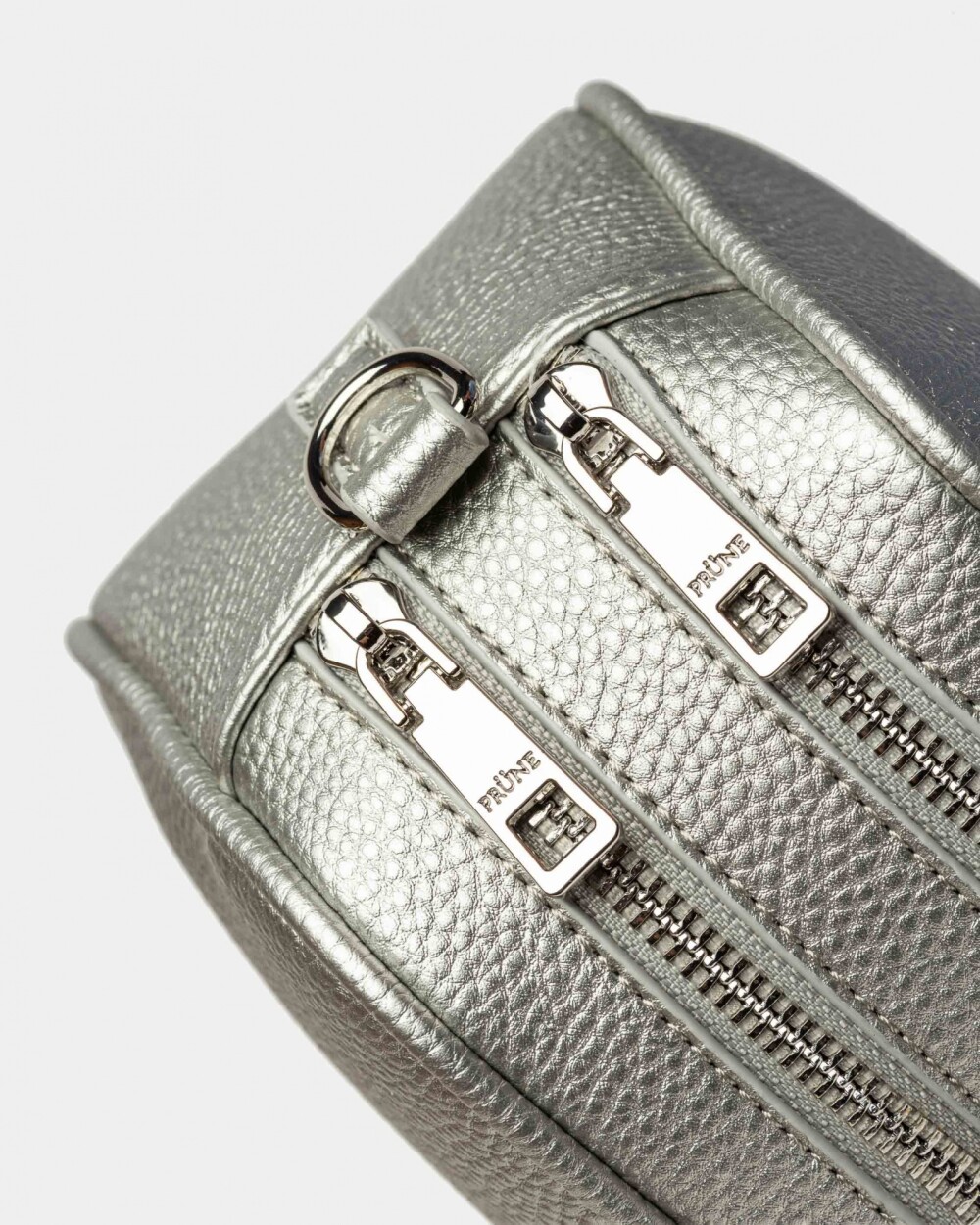 Bandolera Adisa En Efecto Cuero Plata