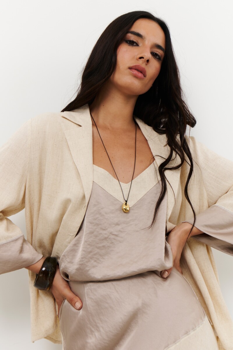 COLGANTE METAL STONE ORO