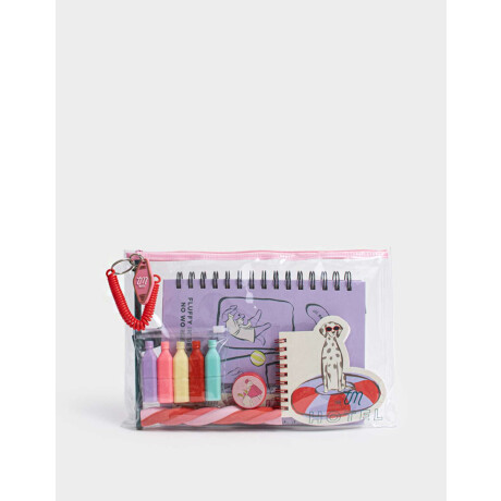 Set De Librería En Estuche Combinacion Multicolor