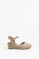 Sandalia plataforma yute beige