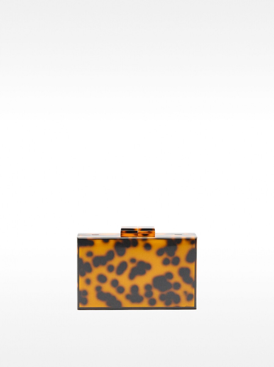 Clutch De Fiesta Rígido Estampado - multicolor 