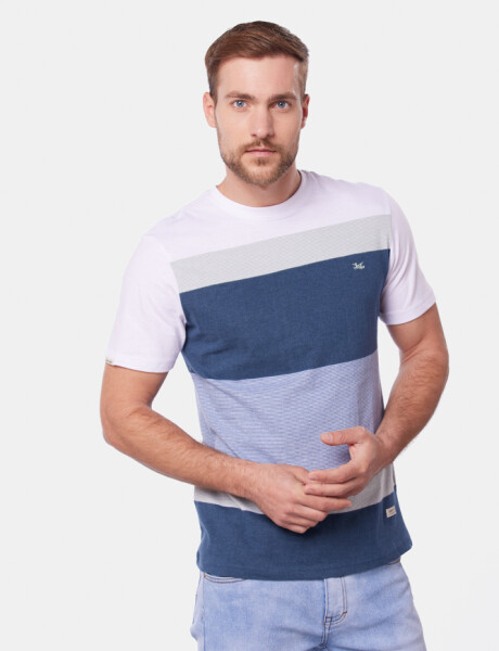 REMERA RAYADA Marino