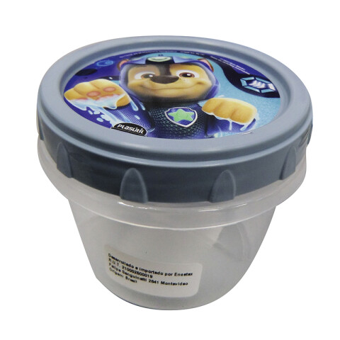 Pote Plástico Paw Patrol 300 ml con Tapa Rosca CHASE