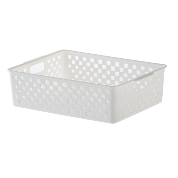 ORGANIZADOR QUADRATTA 27X21X8 CMS BLANCO BLANCO