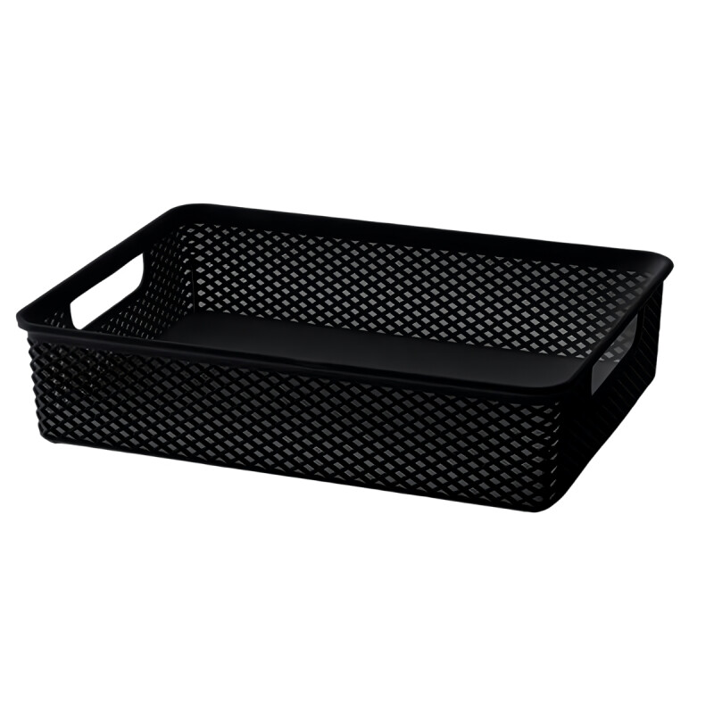 Cesto organizador calado línea M NEGRO