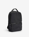 Mochilas Urbanas Nylon Mochila Con Bolsillo Delantero Y Laterales. - Negro