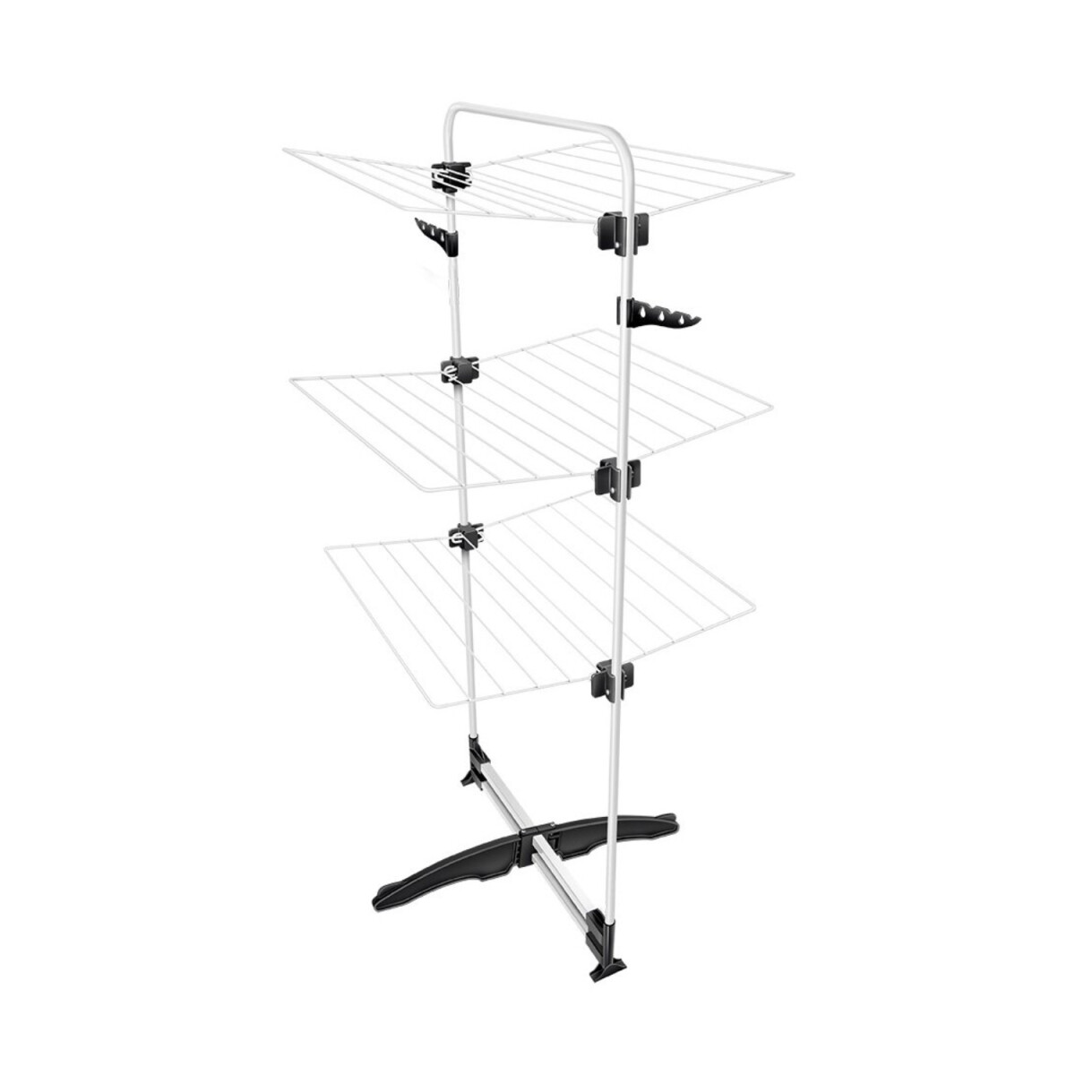Tendedero Vertical De Pie Plegable 3 Niveles Ropa Coliseu - Variante Color Blanco 