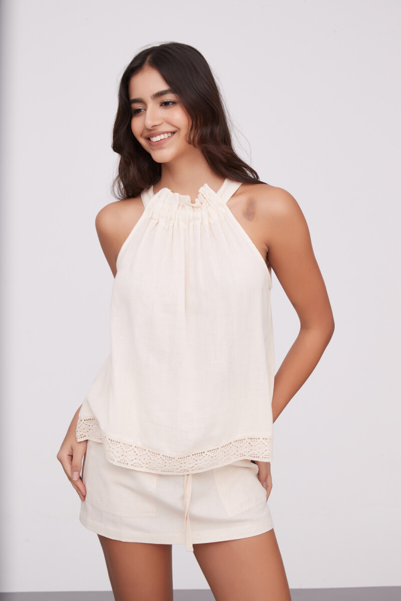 Blusa Devliana - Beige Claro 