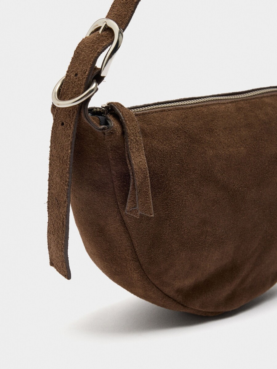 Bolso Hobo De Piel marron