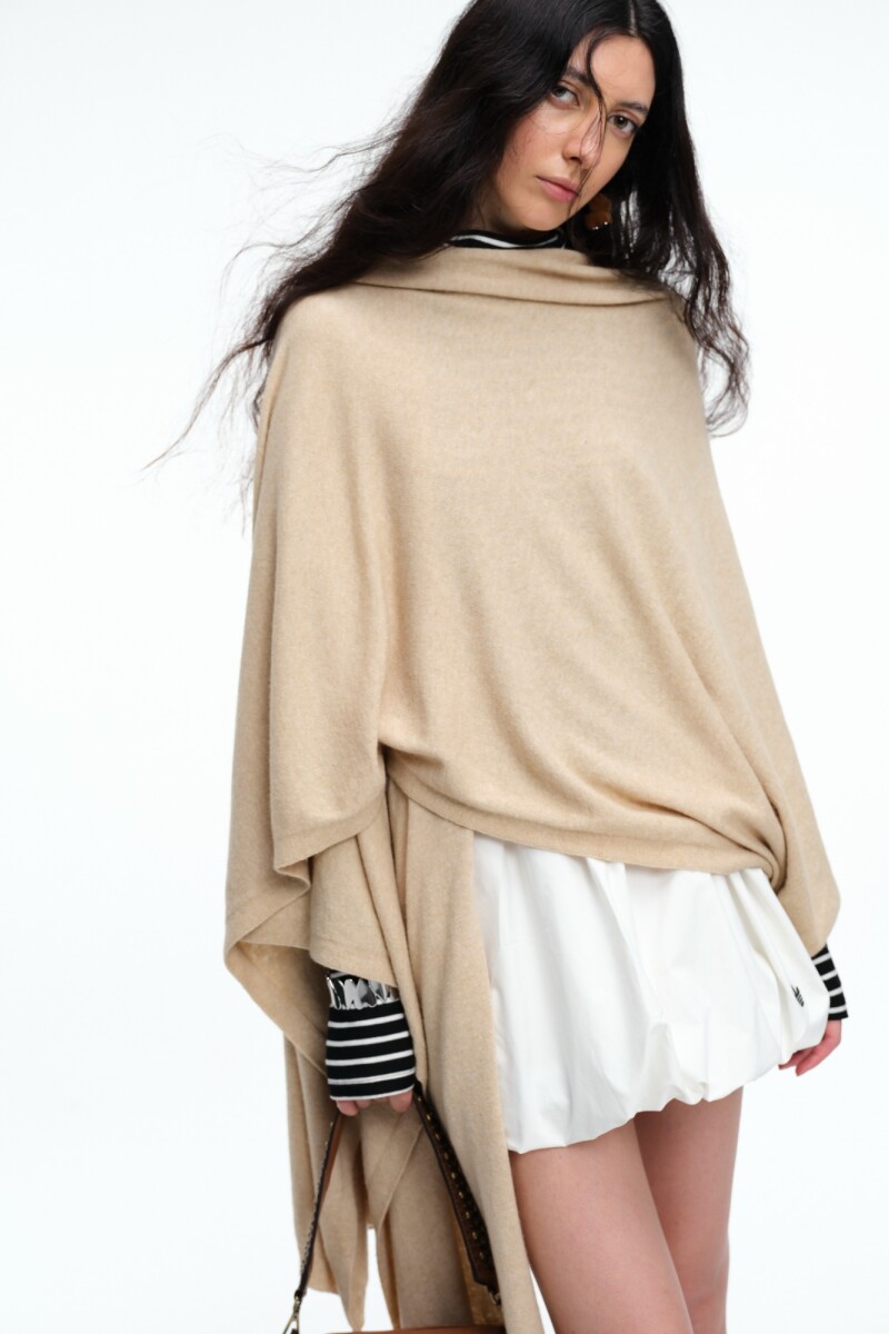 PONCHO Beige