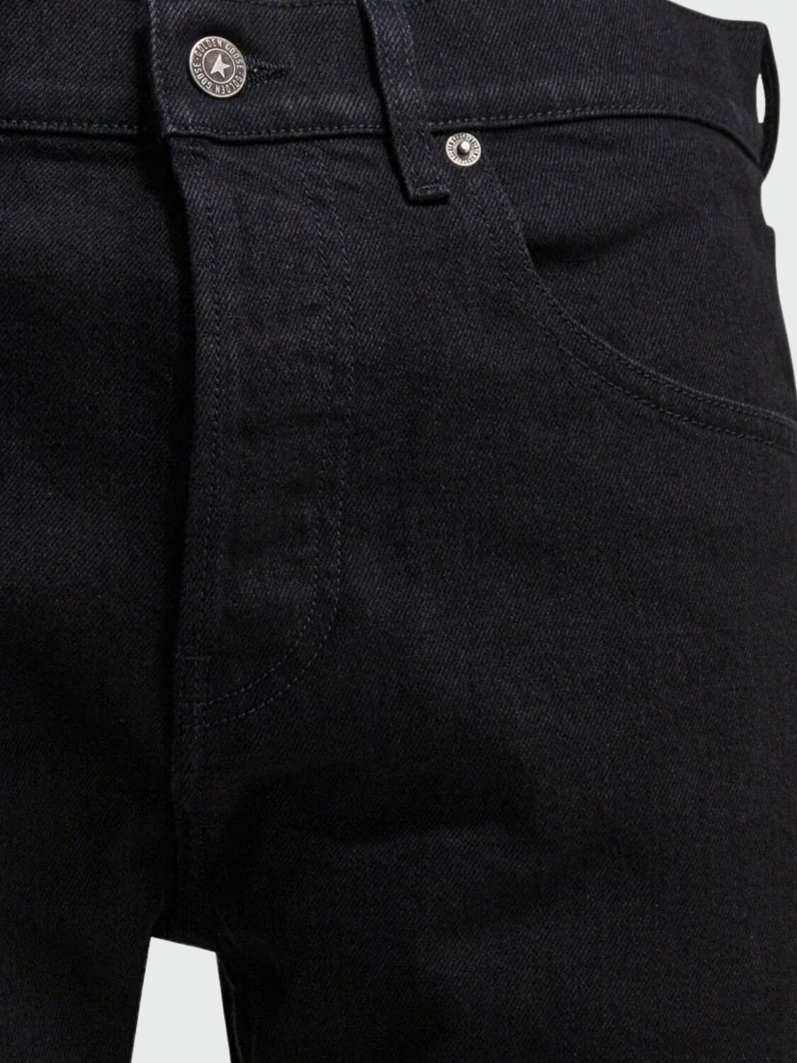GOLDEN GOOSE - Jean Rectos Negros Negro
