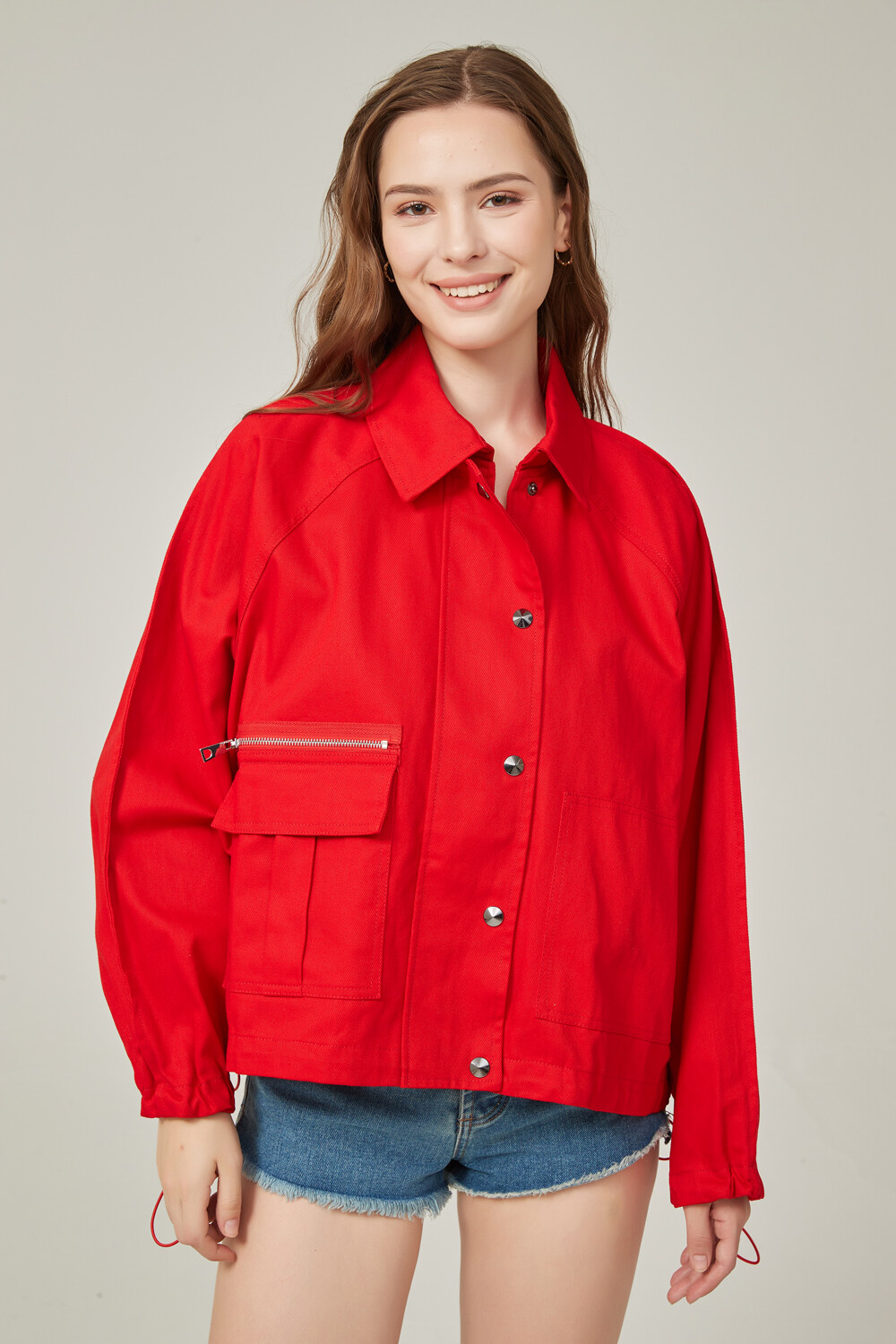 Campera Jordana Coral Rojizo