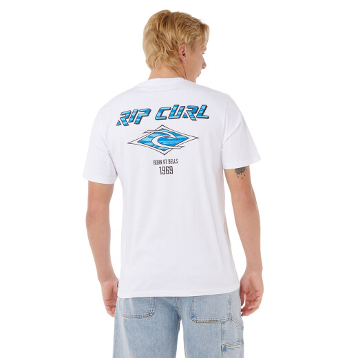 Remera Rip Curl Fade Out Icon - Blanco Remera Rip Curl Fade Out Icon - Blanco