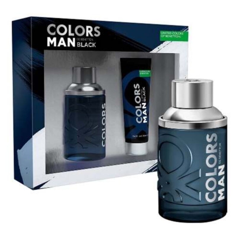 Perfume United Colors Of Benetton Man Black Intenso Pack EDT 100 ML + Shower Gel