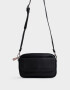 Bandoleras Color Block Bandolera De Cuerina Con Solapa - Negro