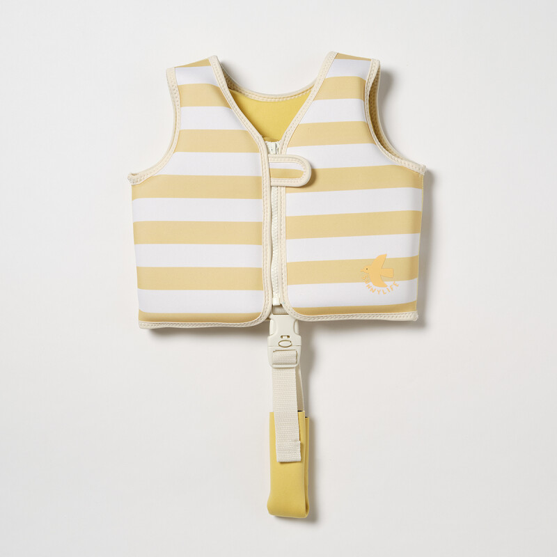 CHALECO Chaleco Salvavidas Niños Talle 3-6 Años Sunnylife - Mustard Stripe