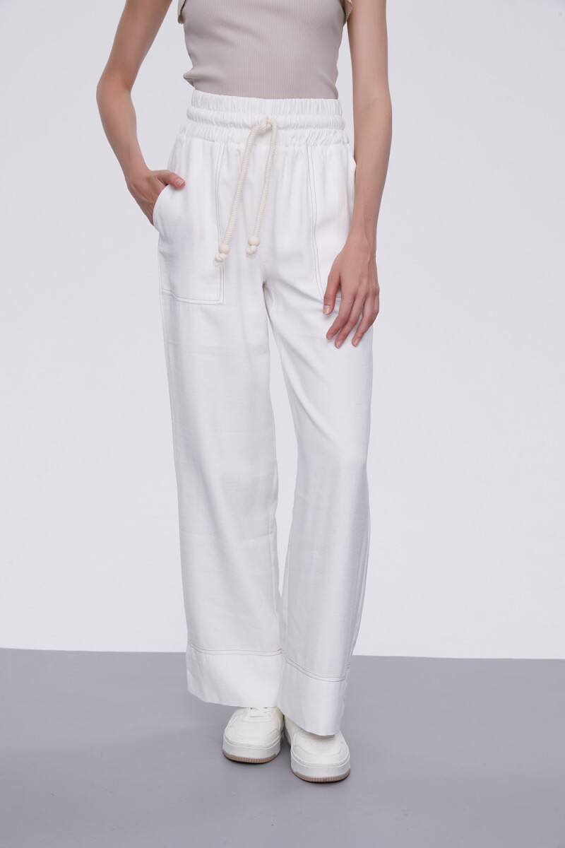 Pantalon Crescent - Blanco 