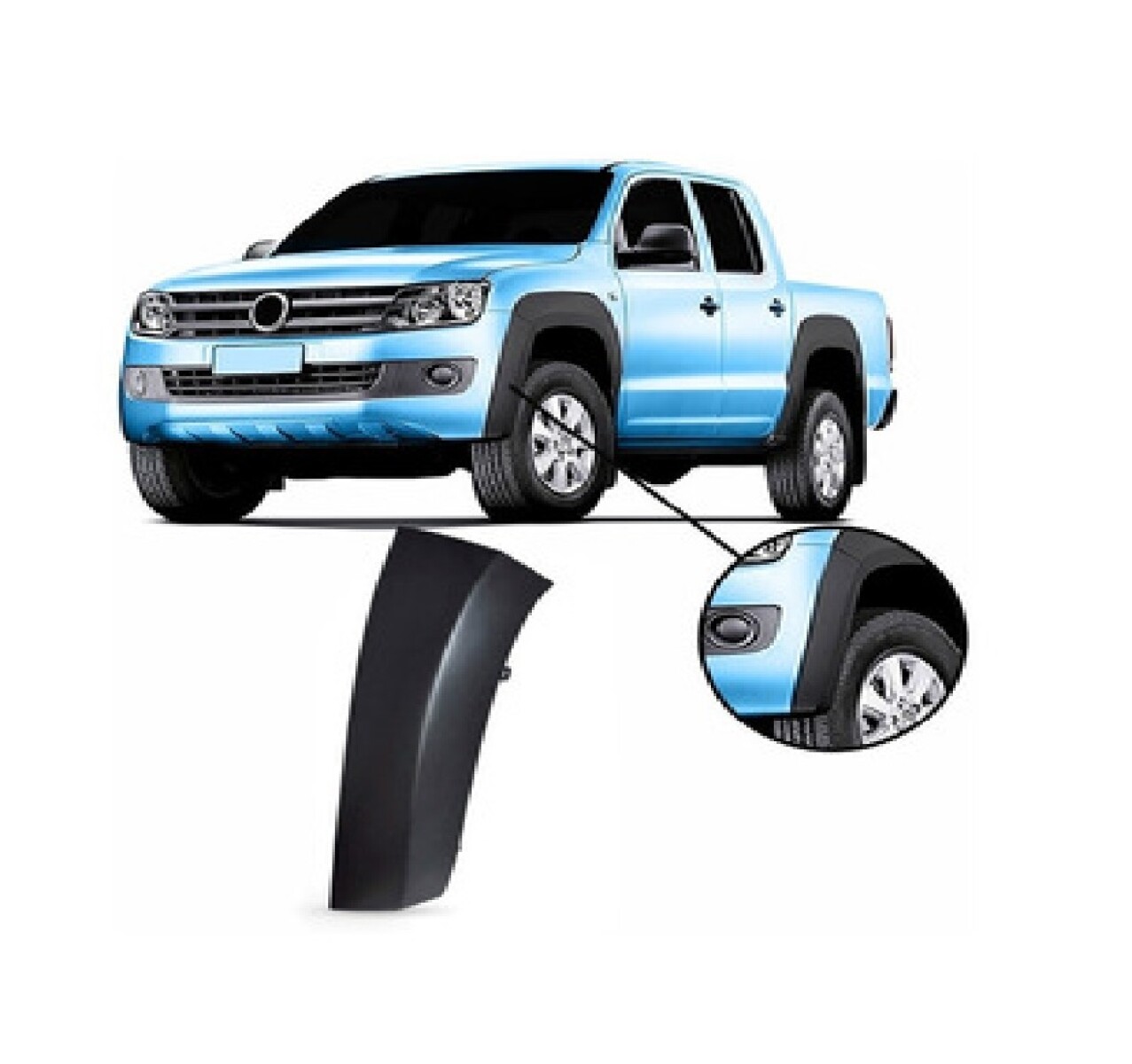 FENDER DE PARAGOLPE DELANTERO IZQUIERDO AMAROK 17/… 