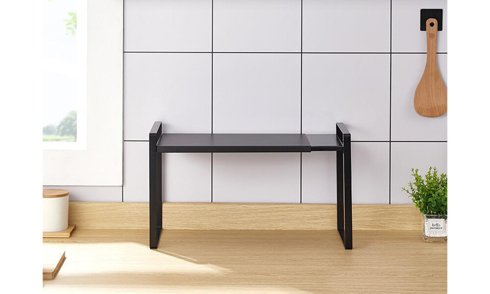 Organizador de mesada extensible negro Organizador De Mesada Extensible Negro