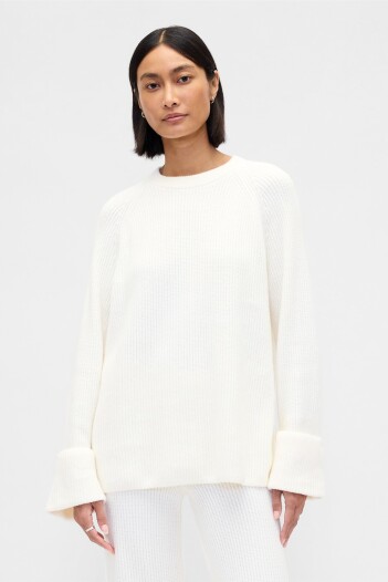 Buzo Cashsoft Mujer Ivory Frost