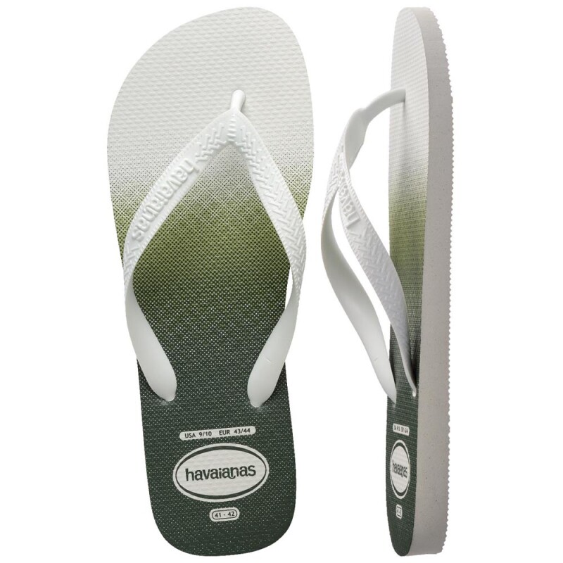 Sandalias Havaianas Top Basic FC Hombre Blanco Blanco Verde