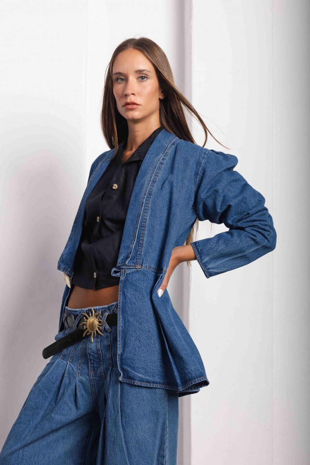 Blazer Office Vaquero Oscuro
