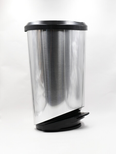RECIPIENTE PARA RESIDUOS PLATEADO