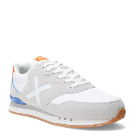 Championes de Hombre MUNICH Dash 222 Blanco - Gris - Anaranjado