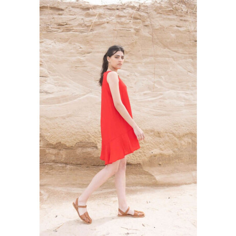 Vestido Folk Rojo