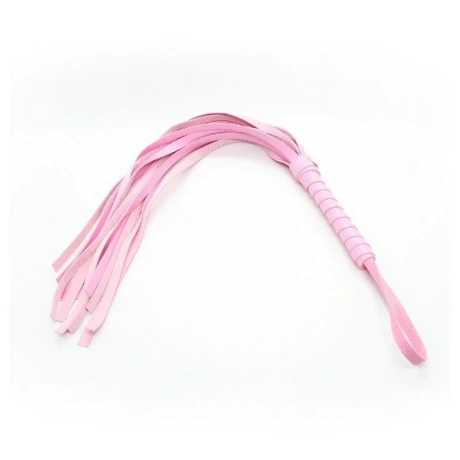 Látigo De Cuero Vegano 54 cm Rosa