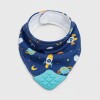 Babero bandana con mordillo BUBA space azul