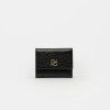 Billetera Ginger En Cuero Graneado Negro