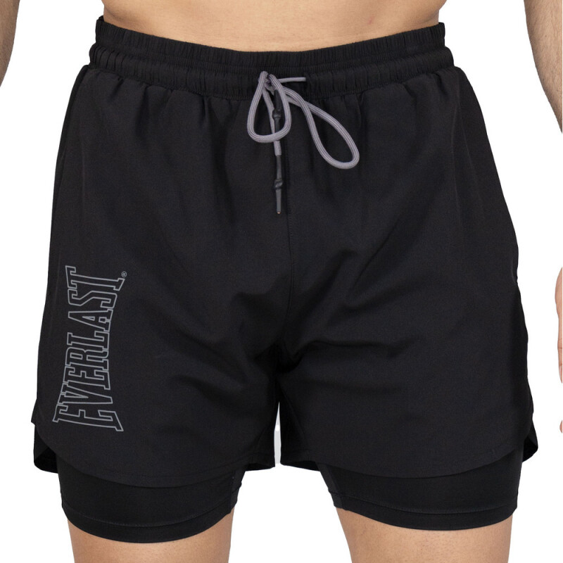 SHORT 2IN1 MEN POLY/SPX EVERLAST SLAM IV BK M6 XL BK