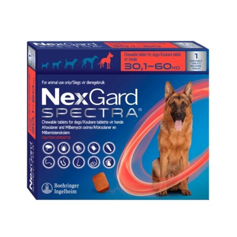 Nex gard Spectra Caja X 1 Comp 30-60 Kg Nex gard Spectra Caja X 1 Comp 30-60 Kg