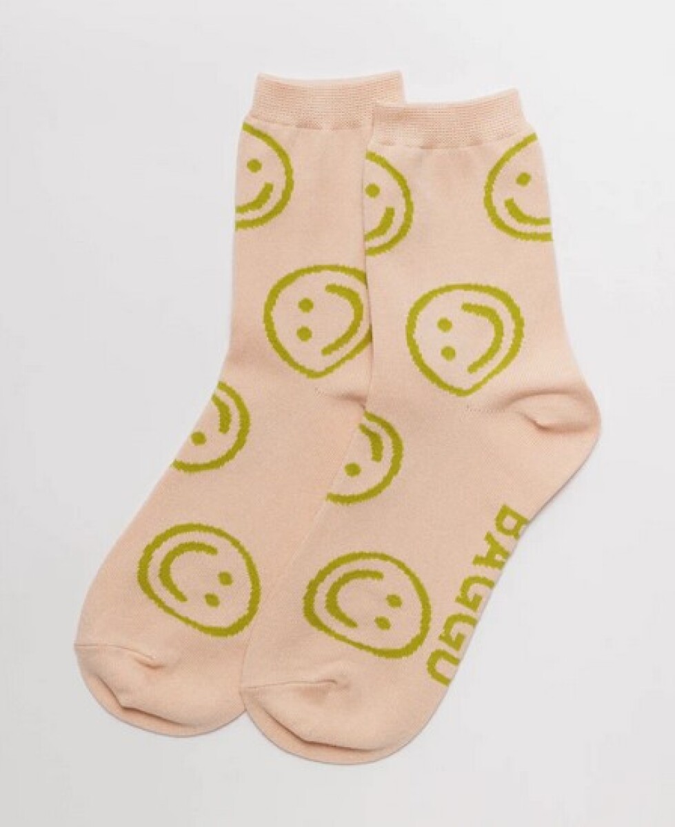 Medias para adultos con estampados - Light Pink Happy 