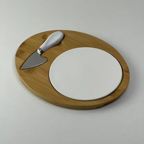Tabla Picada C/Cuchillo 24cm x 19cm Tabla Picada C/Cuchillo 24cm x 19cm
